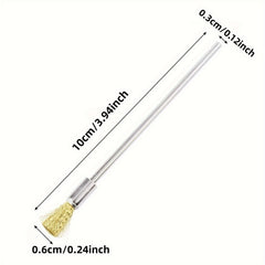 5pcs 3.94in Extended Steel Copper Wire Brush Pen Rust Paint Removal