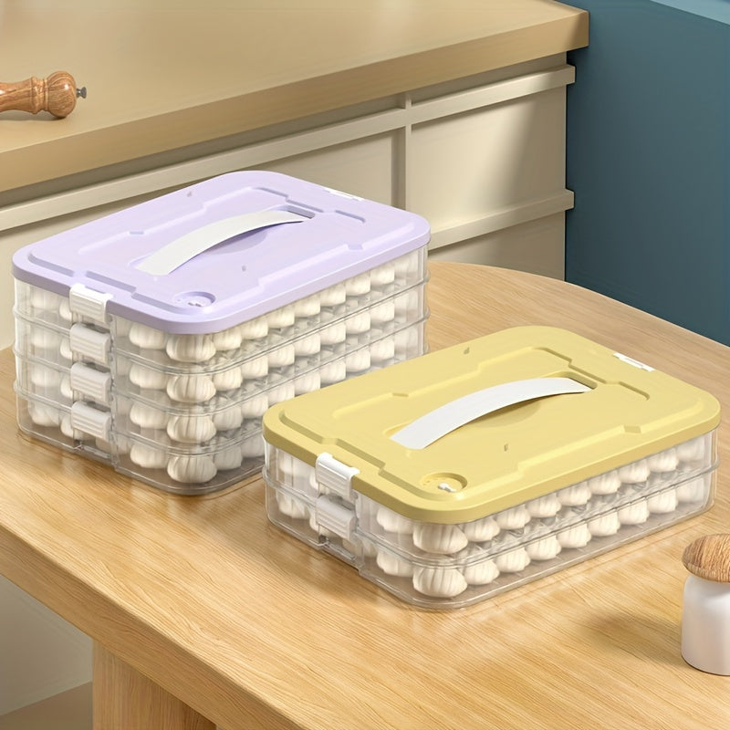 Large Capacity Refrigerator Storage Box Portable Egg Box Non Stick Bottom