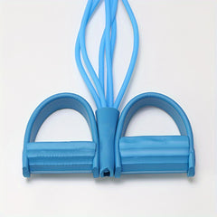 4-Tube Pedal Puller Yoga Fitness Resistance Rope for Core Training
