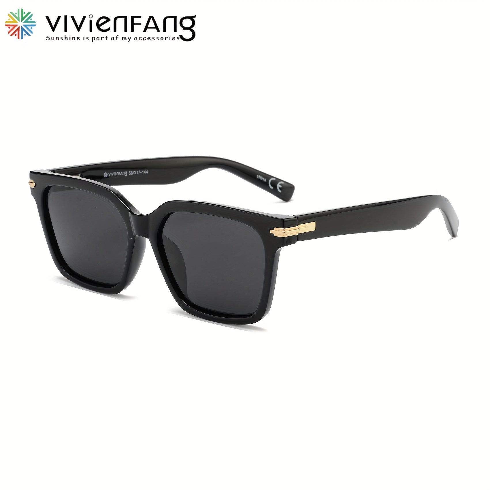 VIVIENFANG Men's Polarized Sunglasses UV Protection Flexible Temples Packaging