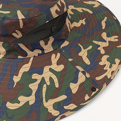 Camouflage Bucket Hat UV Protection Wide Brim Outdoor Boonie Hat