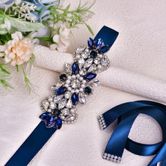 Rhinestone Belt Bridal Waist Accessories Long Skirt Matching Party Dress