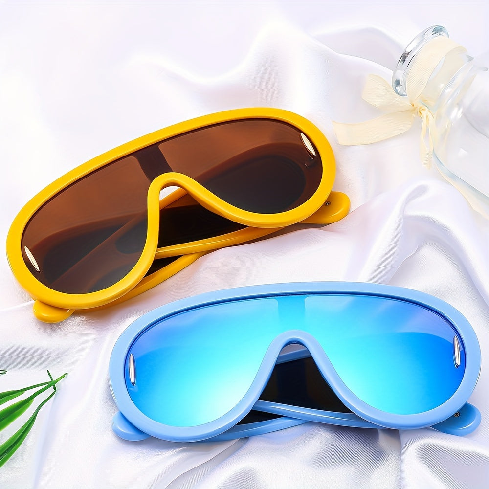 Men's Large Frame Wide Leg Sports Sunglasses