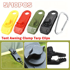10pcs Awning Clamp Tarp Clips Heavy Duty Lock Grip Tent Fasteners Clips