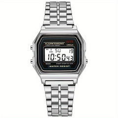 Kids LED Sports Watch with Stainless Steel Strap
