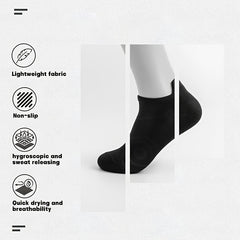 3 Pairs Sweat Absorbing Breathable Non Slip Socks For Outdoor Activities
