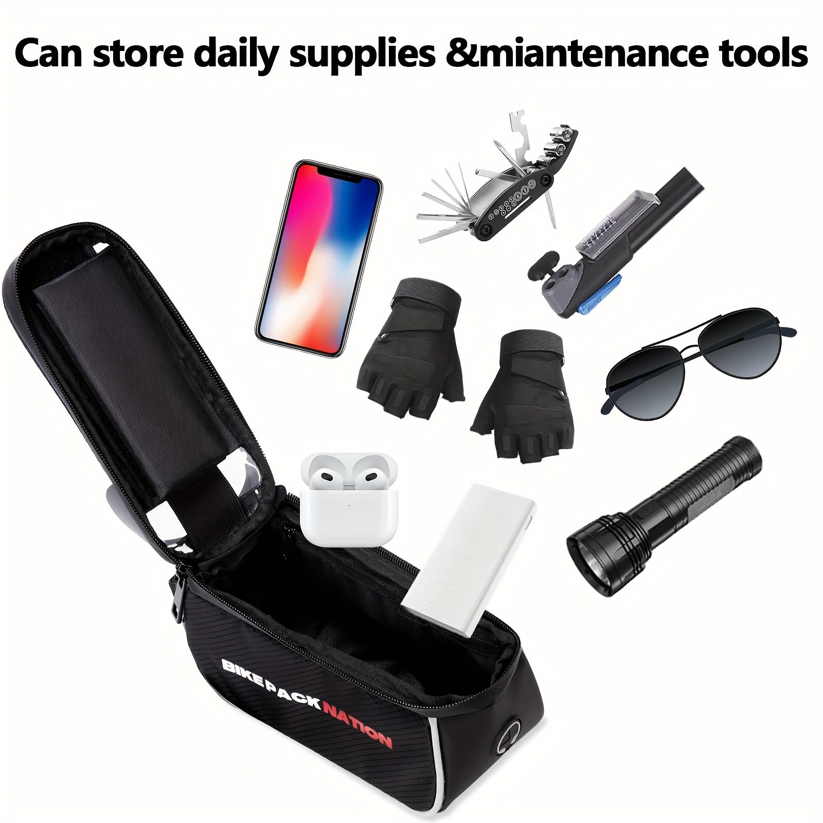 Waterproof Bicycle Bag Touch Screen Phone Bag Outdoor Cycling