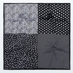 Dotted Paisley Print Bandana Silk Scarf Hair Accessories