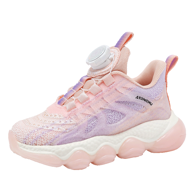 Luminous Gradient Kids Sneakers Breathable Mesh Non Slip
