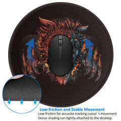 Grimace Pattern Mouse Pad 20x20cm - Non slip Rubber - Desktop Comp