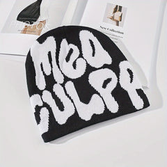Hip Hop Graffiti Letter Knit Hat Street Wear Beanie