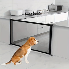 Mesh Pet Dog Gate Fence Folding Enclosure Child Safety Barrier