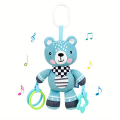 Baby Teething Ring Rattle Cloth Crib Hanging Doll Toy