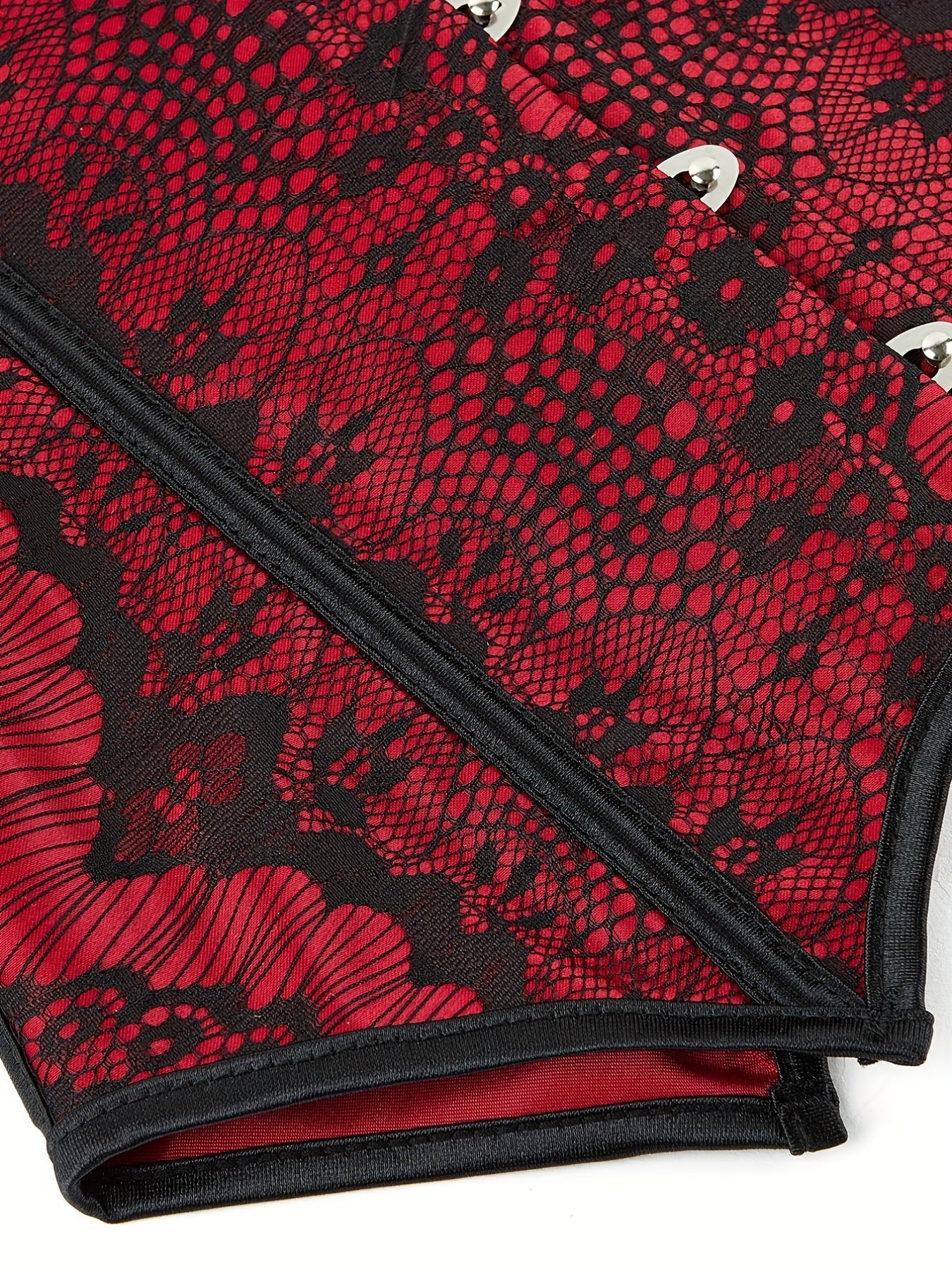 Lace Patchwork Bustier Gothic Waist Corset Shaping Top Women's Shapewear