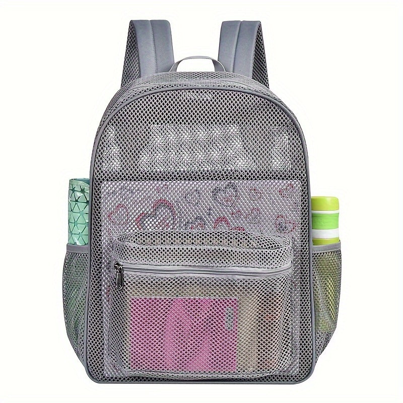 Large Capacity Mesh Backpack for Hiking and Camping
