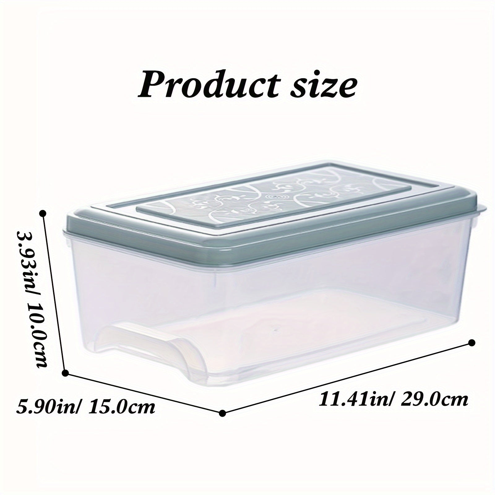 Fridge Organizer Box With Lid Reusable Food Storage Containers