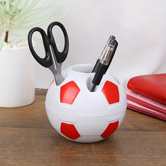 Soccer Shape Pen Pencil Holder Desktop Rack Home Decoration