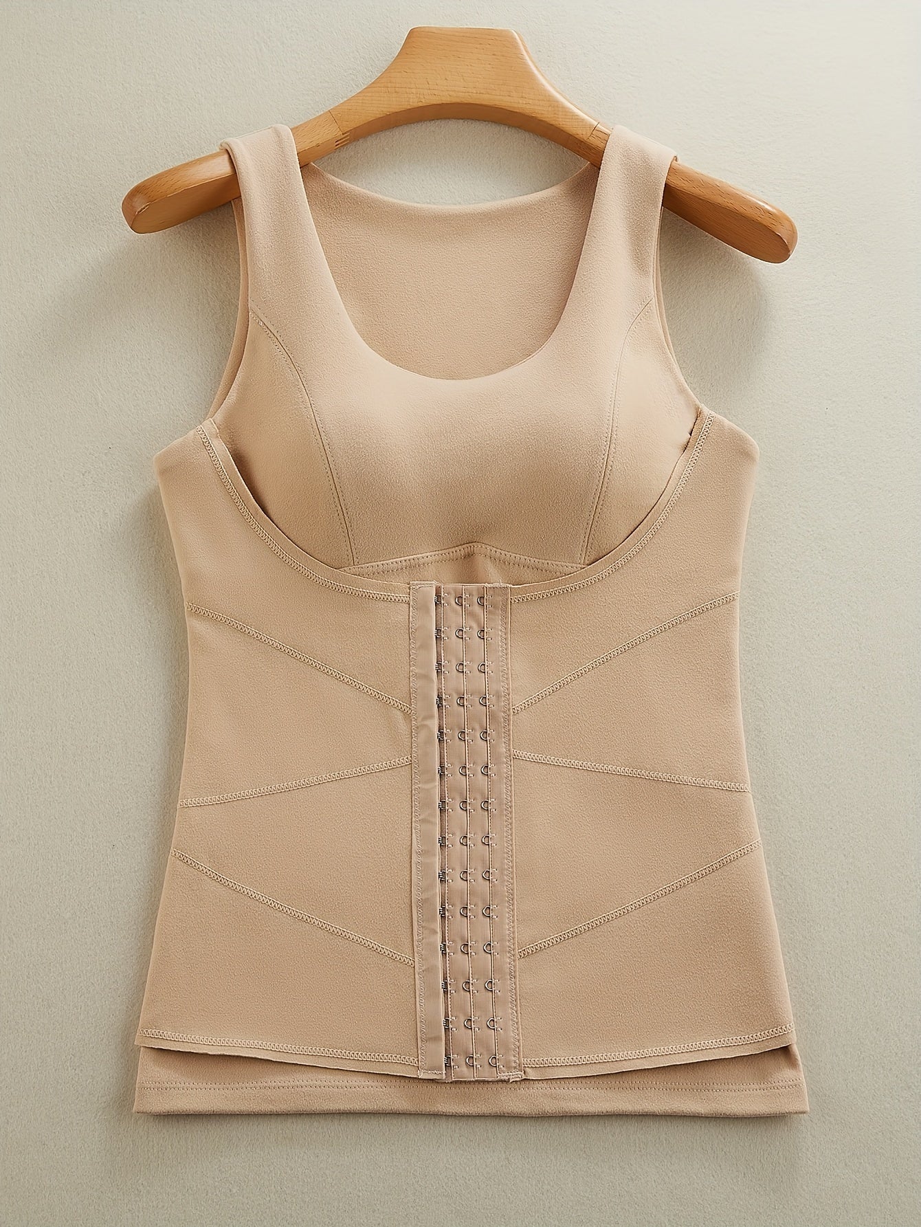 Front Buckle Sleeveless Thermal Underwear Top Women's Lingerie