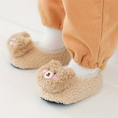 Christmas Animal Slippers 1pair Non slip Baby Toddler Shoes Socks