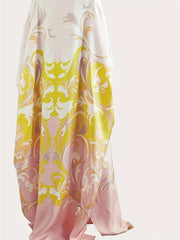 Kaftan Dress Women's Tribal Ombre Maxi Dress