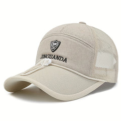 Summer Cotton Linen Men's Baseball Cap Sunscreen Fishing Cap