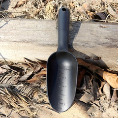 Ergonomic Handle Garden Tools Set - Shovel, Rake, Trowel, Spade - Scale Mark