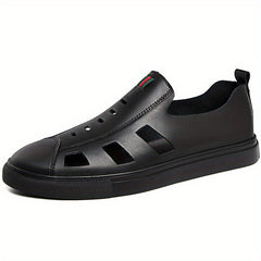 Men's Cut Out Slip On Loafers Summer Casual Walking Shoes