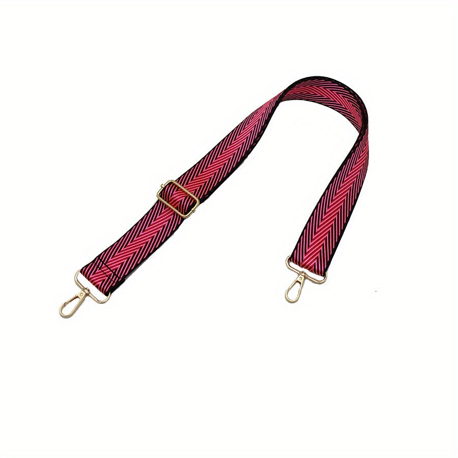 Vintage Geometric Pattern Wide Strap Adjustable Bag Strap