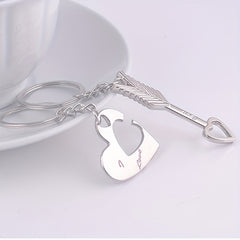 Heart Arrow Key Rings Bag Purse Wallet Pendant Couples Keychains