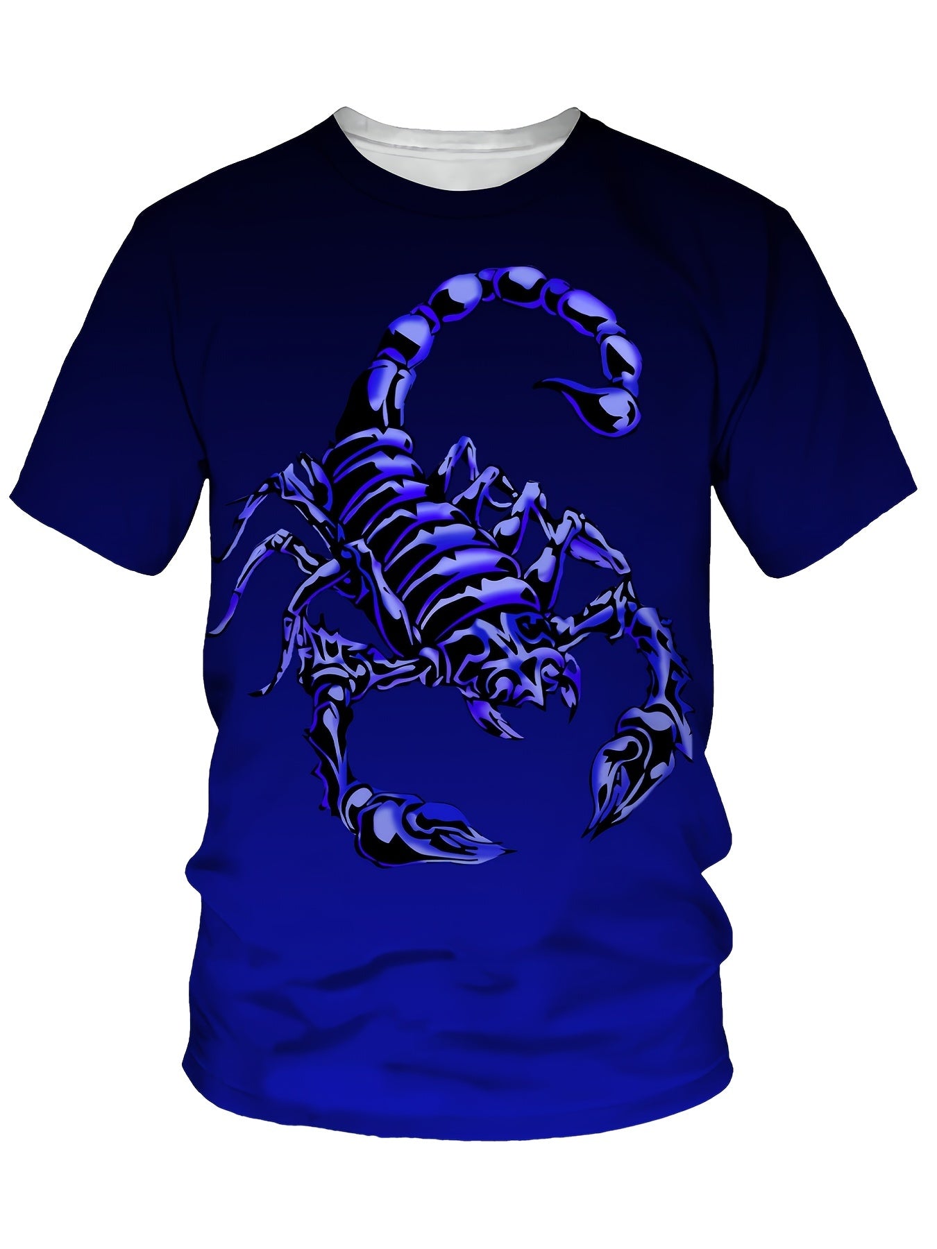 Men's 3D Scorpion Graphic T-shirt Active Stretch Novel Tee