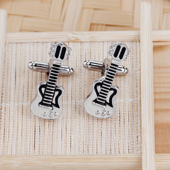 Guitar Cufflinks Violin Love Unique Shirt Accessories