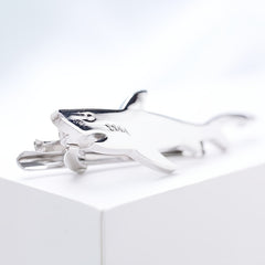 Silver Shark Tie Clip Men's Tie Clip Christmas Gift