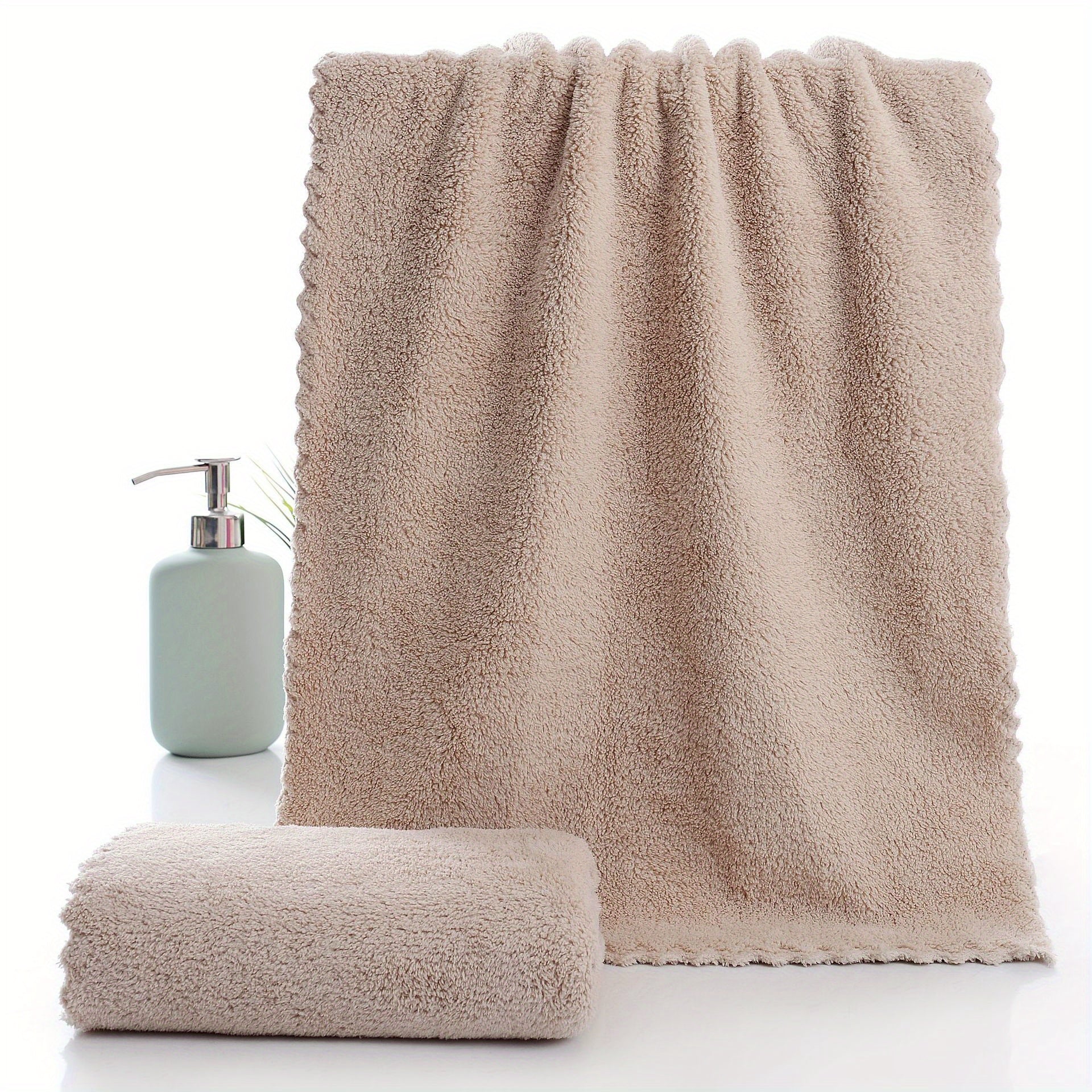 Soft Hand Towel Coral Velvet Absorbent Towel for Bathroom