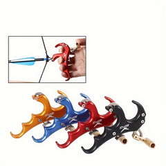 Aluminum 4 Finger Grip Bow Release Aid
