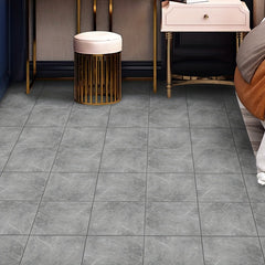 2pcs Pack Gray Marble Floor Stickers Non-slip Waterproof Wear-resistant