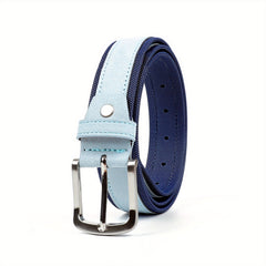 Adjustable Square Buckle Men's Belt for Christmas Birthday Gift