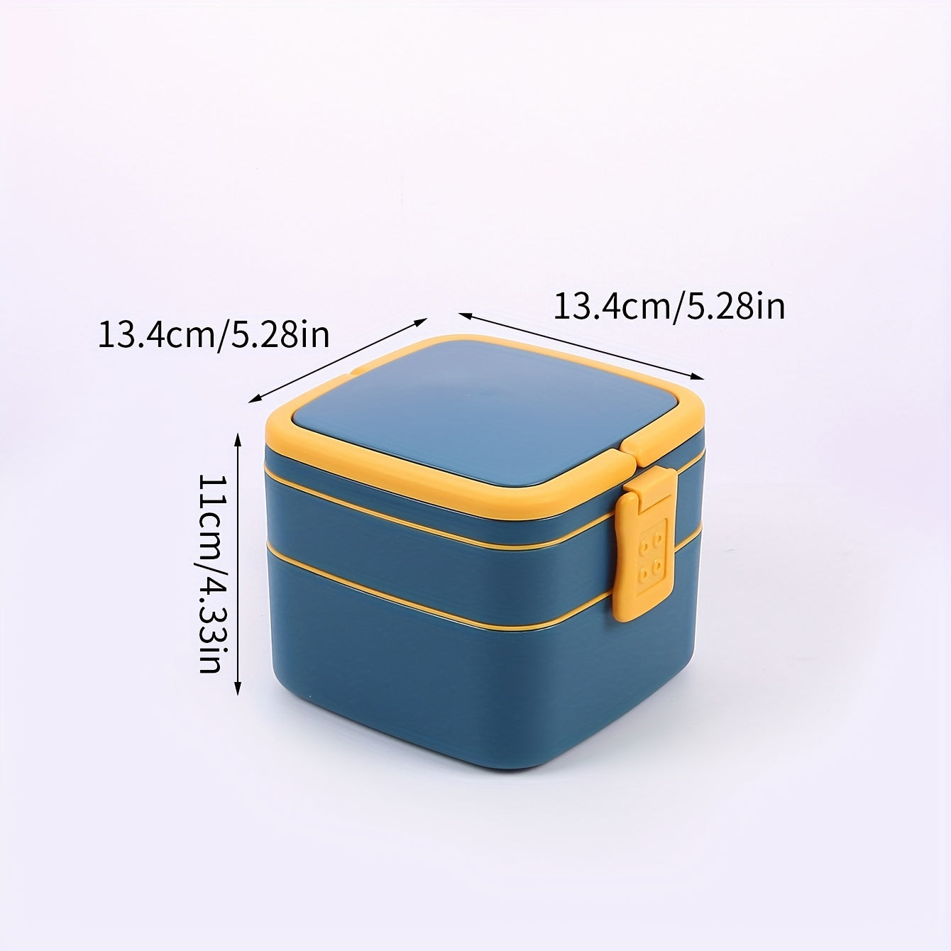 Double Layer Portable Lunch Box Microwave Bento Box Leakproof Food Container