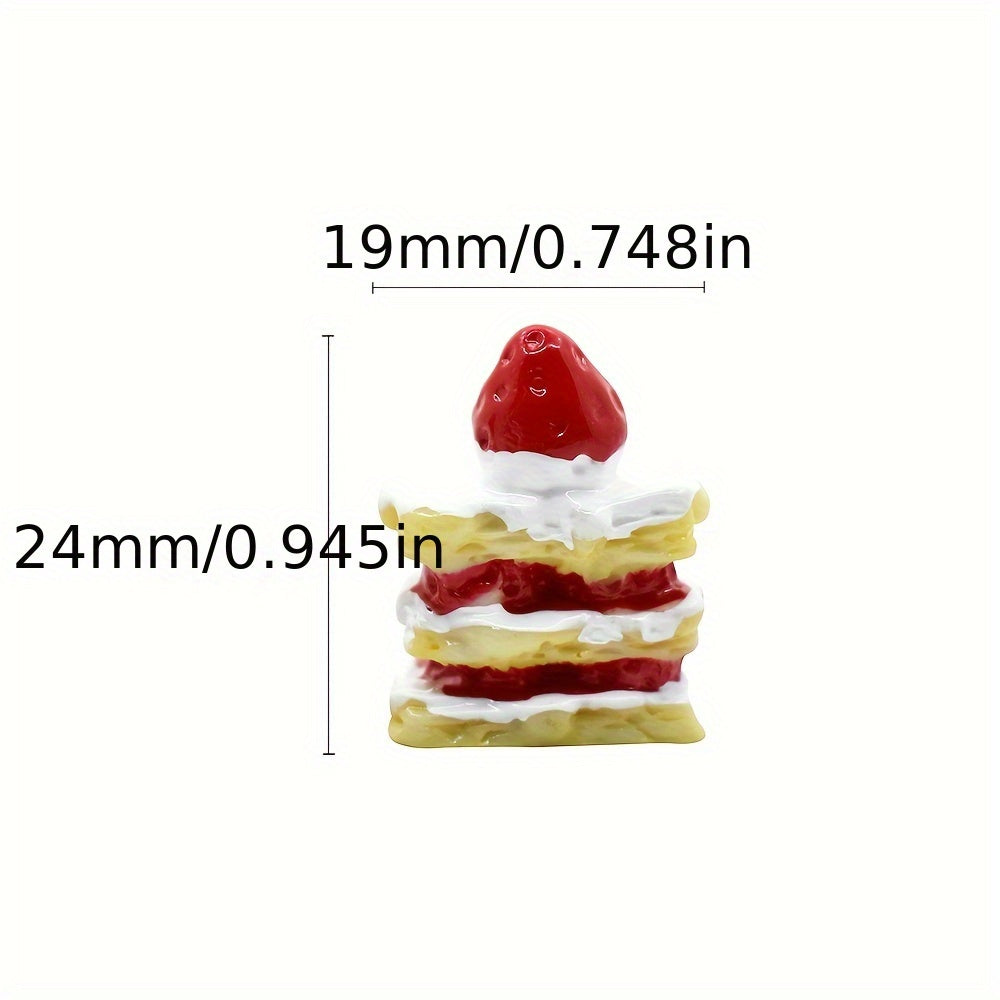 2pcs Christmas Cake DIY Home Decoration Dollhouse Ornament