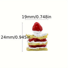 2pcs Christmas Cake DIY Home Decoration Dollhouse Ornament