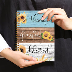 Thankful Sunflower & Bible Verse Notebook 5x8 Writing Journal
