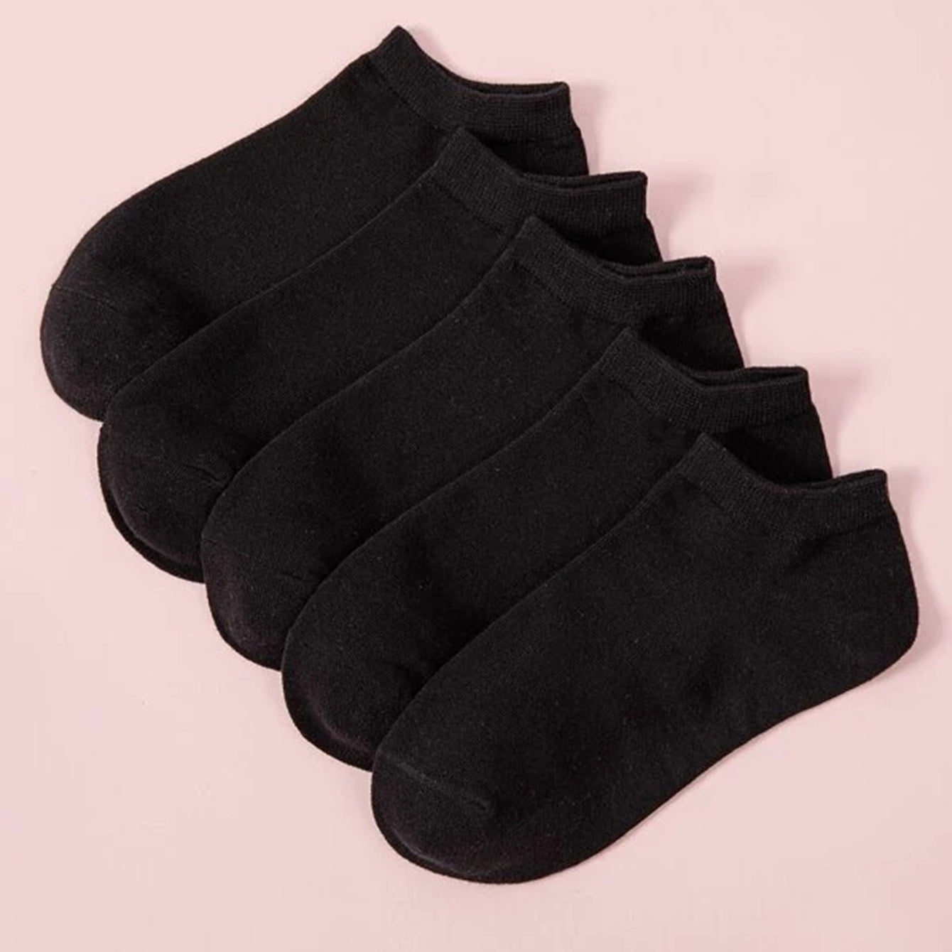 5 Pairs Soft & Lightweight Low Cut Ankle Socks Women's Hosiery