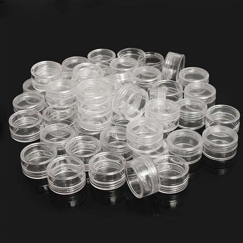 10pcs Round Plastic Small Box Storage Container