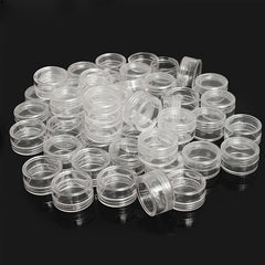 10pcs Round Plastic Small Box Storage Container