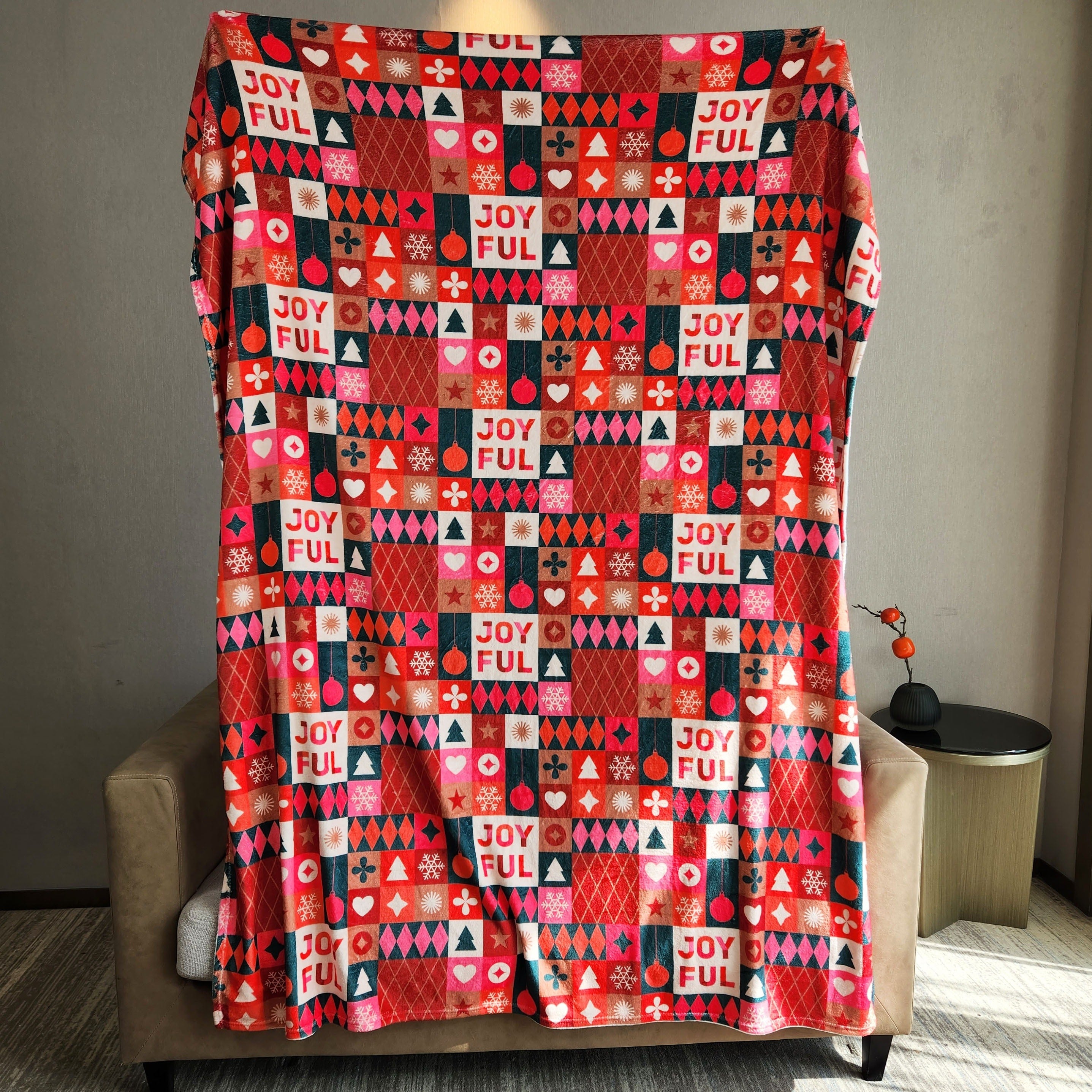 Christmas Flannel Blanket - Warm & Cozy Sofa Nap Blanket