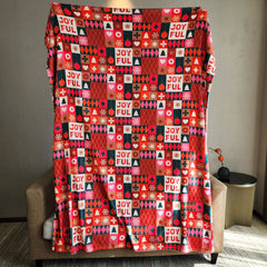 Christmas Flannel Blanket - Warm & Cozy Sofa Nap Blanket
