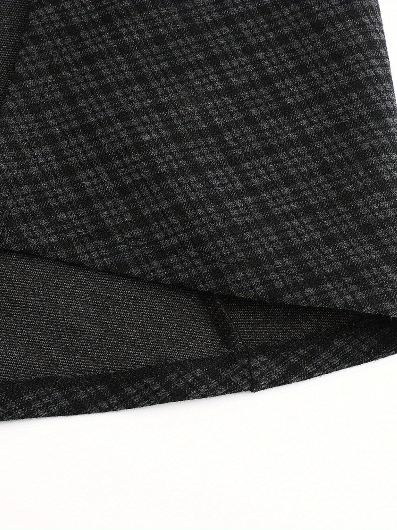 Plaid Print Casual Open Front Long Sleeve Jacket