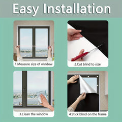 Portable Blackout Shades Blinds w/ Tapes Travel Window Curtains