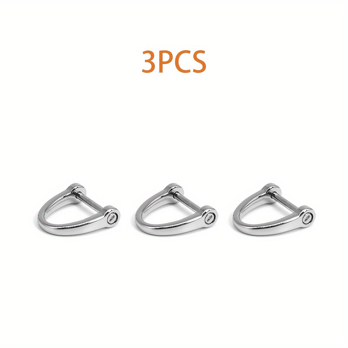 6pcs D Rings Horseshoe & U Shape D Rings for DIY Leather Craft