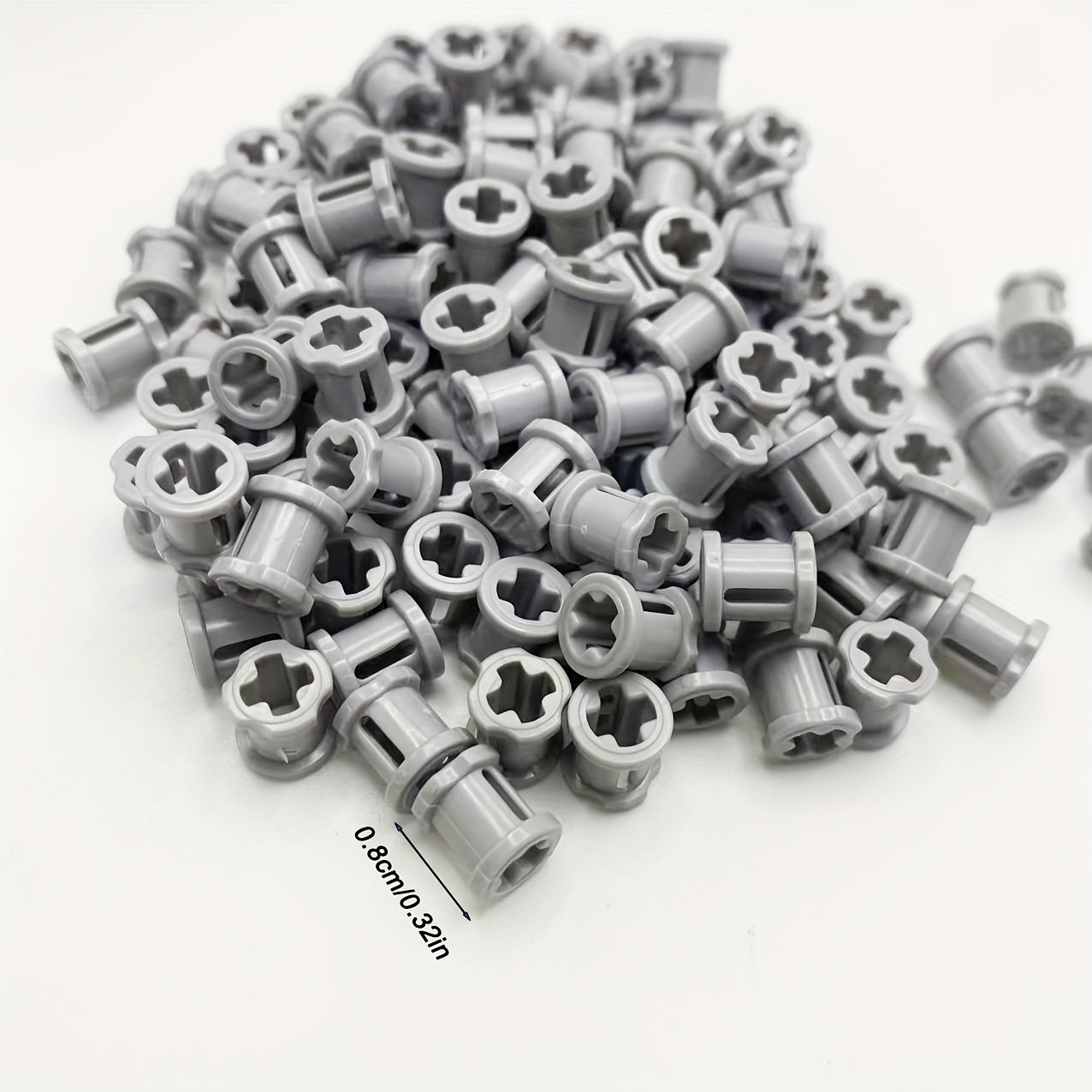 100 Small Particle Building Block Accessories Cross Shaft Sleeves Set