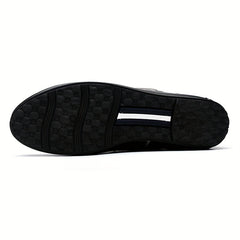 Men's Casual Solid Lace up Loafer Shoes Outdoor Anti skid Soft Sole Boat Shoes